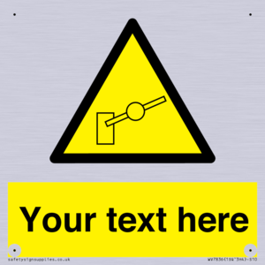 Custom warning barrier